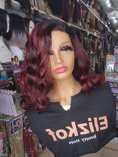 Queen Ruby Burgundy Bouncy curly Wig ( Available ready to ship)