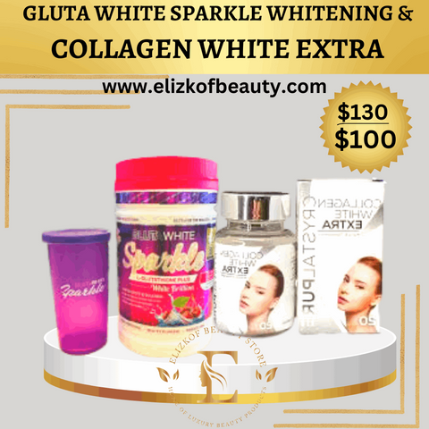 GLUTA WHITE SPARKLE AND COLLAGEN WHITE EXTRA