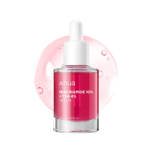 Anua 10% Niacinamide+ 4% Tranexamic Acid Serum, Ceramide, Hyaluronic Acid, Vitamin B12 natural color, for Sensitive skin, Korean Glass Skin, Fragrance-Free (30ml