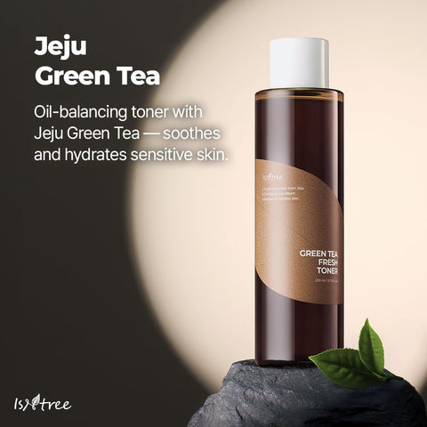 Green Tea Fresh Toner 200ml, 6.76 fl.oz | Korean Skincare | Toner for Oily Skin | Sebum Control | Hydrating and Refreshing