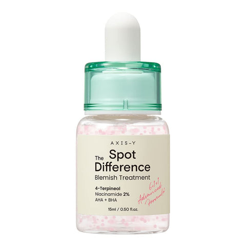 Spot The Difference Blemish Treatment with 4-Terpineol, 2% Niacinamide, AHA & BHA | Breakout & Blemish Spot Serum for Troubled Skin | Vegan & Cruelty-Free Korean Skin Care | 15ml / 0.5 fl. oz.