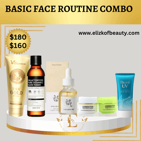 ELIZKOF  Basic Face Routine for all skin types.