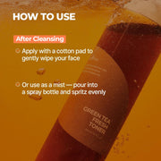 Green Tea Fresh Toner 200ml, 6.76 fl.oz | Korean Skincare | Toner for Oily Skin | Sebum Control | Hydrating and Refreshing