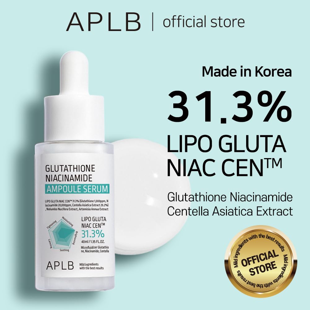 Glutathione Niacinamide Ampoule Serum Korean Skincare, Long lasting moisturizing, Improve skin elasticity, Revitalize for gentle and improve skin texture - elizkofbeauty