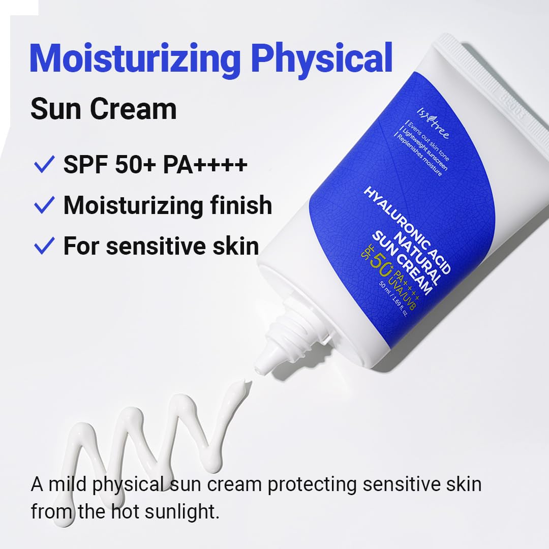 Hyaluronic Acid Natural water sun gel  Sunscreen  SPF50 PA++++ 50ml Evens out skin tone | Lightweight sunscreen | Replenishes moisture - elizkofbeauty