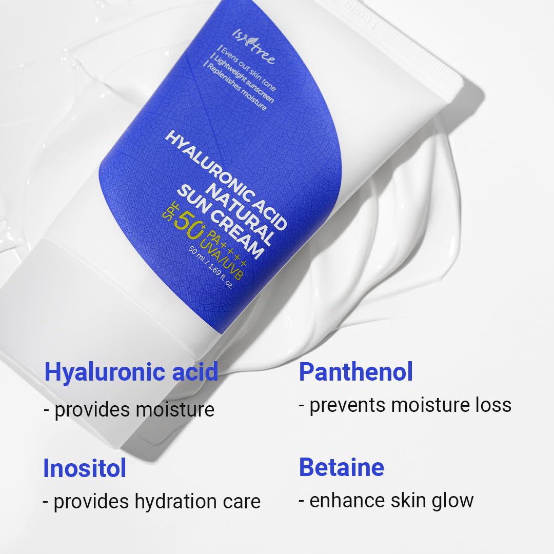 Hyaluronic Acid Natural water sun gel  Sunscreen  SPF50 PA++++ 50ml Evens out skin tone | Lightweight sunscreen | Replenishes moisture - elizkofbeauty