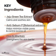 Green Tea Fresh Toner 200ml, 6.76 fl.oz | Korean Skincare | Toner for Oily Skin | Sebum Control | Hydrating and Refreshing