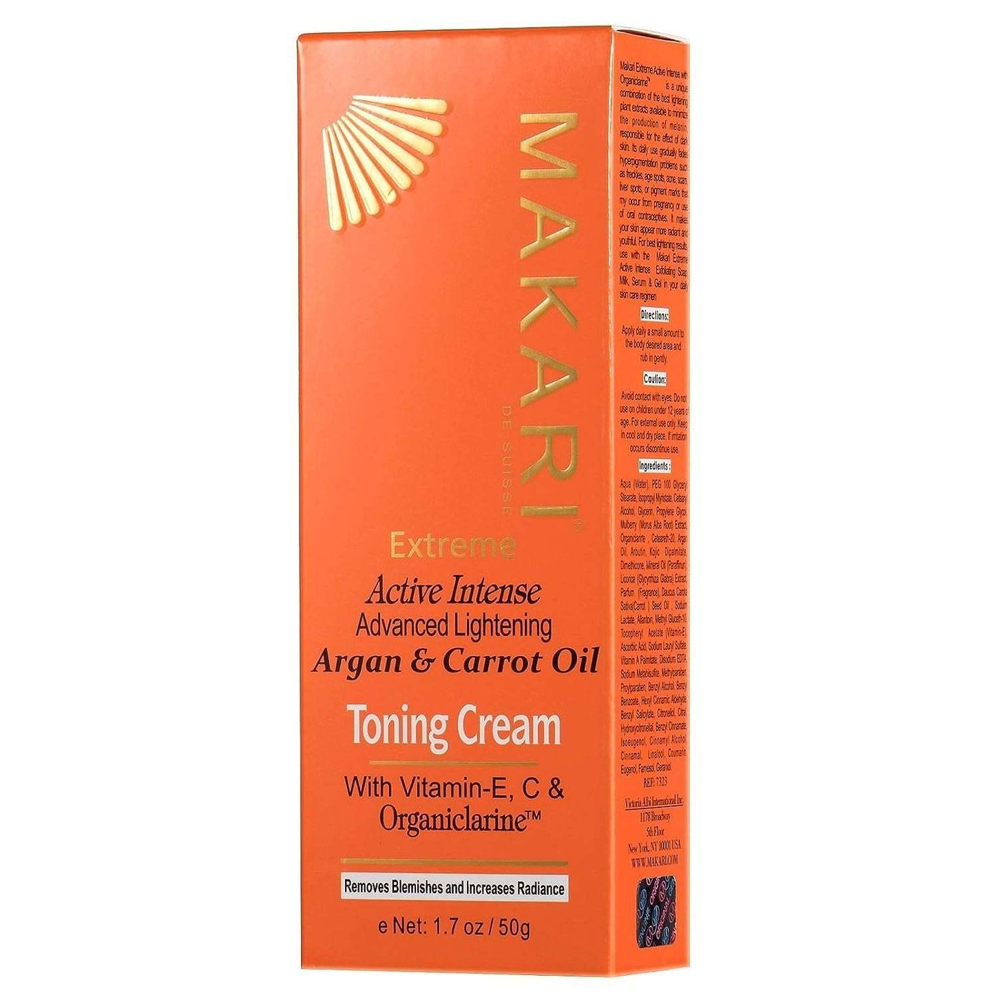 Makari Extreme Carrot & Argan Oil Tone Boosting  Cream 1.7oz