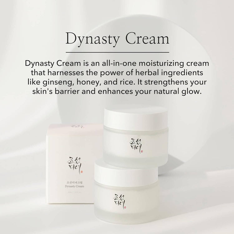 Beauty of Joseon Dynasty Cream Hydrating Face Moisturizer for Dry, Sensitive Skin, Korean Skincare for Men and Women 50ml - elizkofbeauty