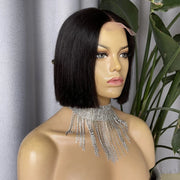 Blunt Bob Wig 8''-10inches Ready to Ship - elizkofbeauty