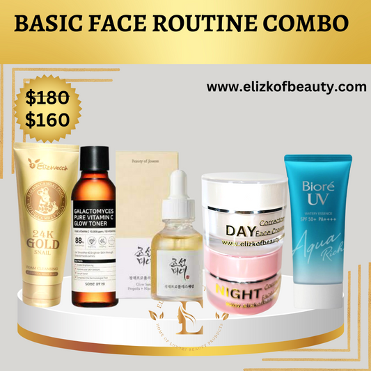 ELIZKOF  Basic Face Routine for all skin types.