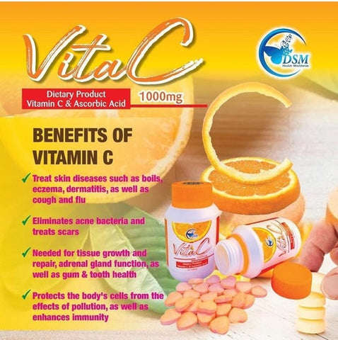 DSM Vitamin C 1000mg –60tablets - elizkofbeauty