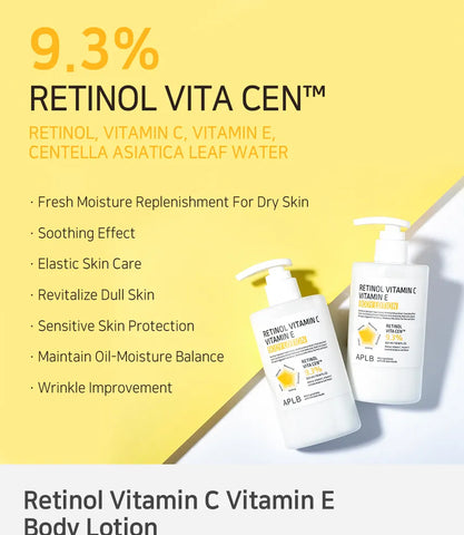 Retinol Vitamin C Vitamin E Body Lotion -APLB
