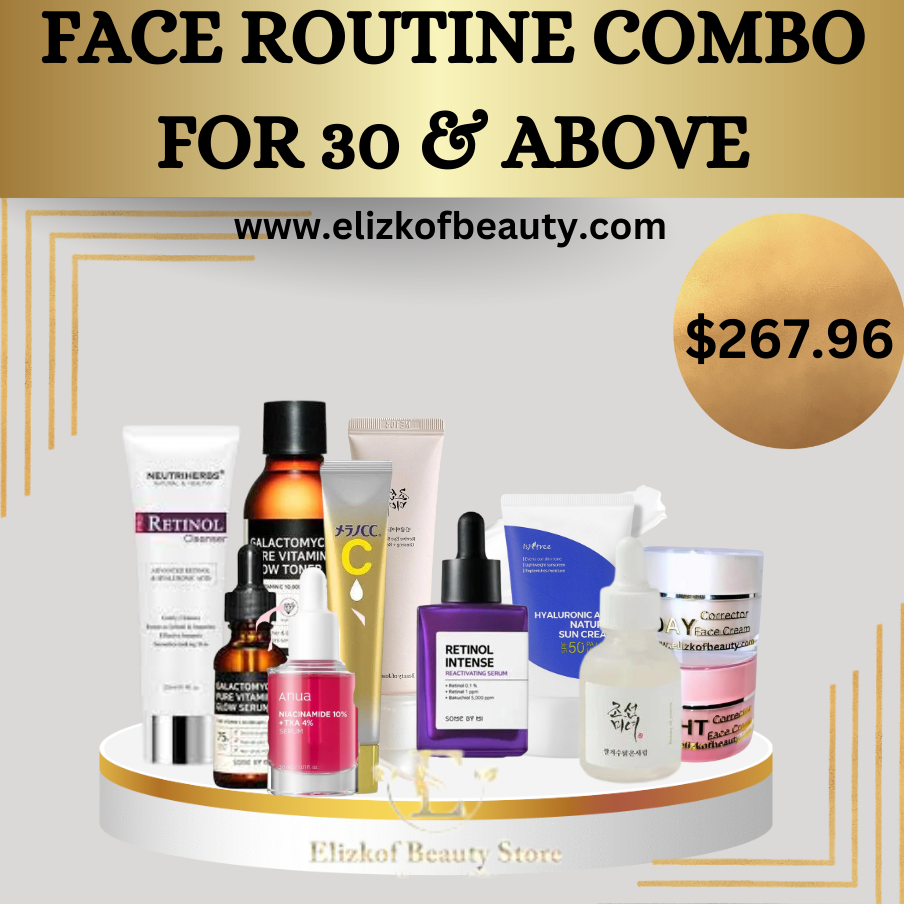 Face Routine Combo For 30 & Above - elizkofbeauty