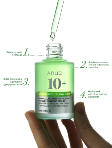 Anua Azelaic Acid 10 Hyaluron Redness Soothing Serum