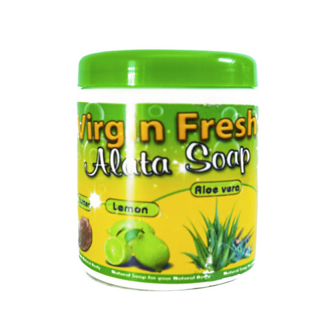 Virgin Fresh Alata Soap With Shea Butter, Lime &amp; Aloe Vera Natural Soap For Your Natural Body