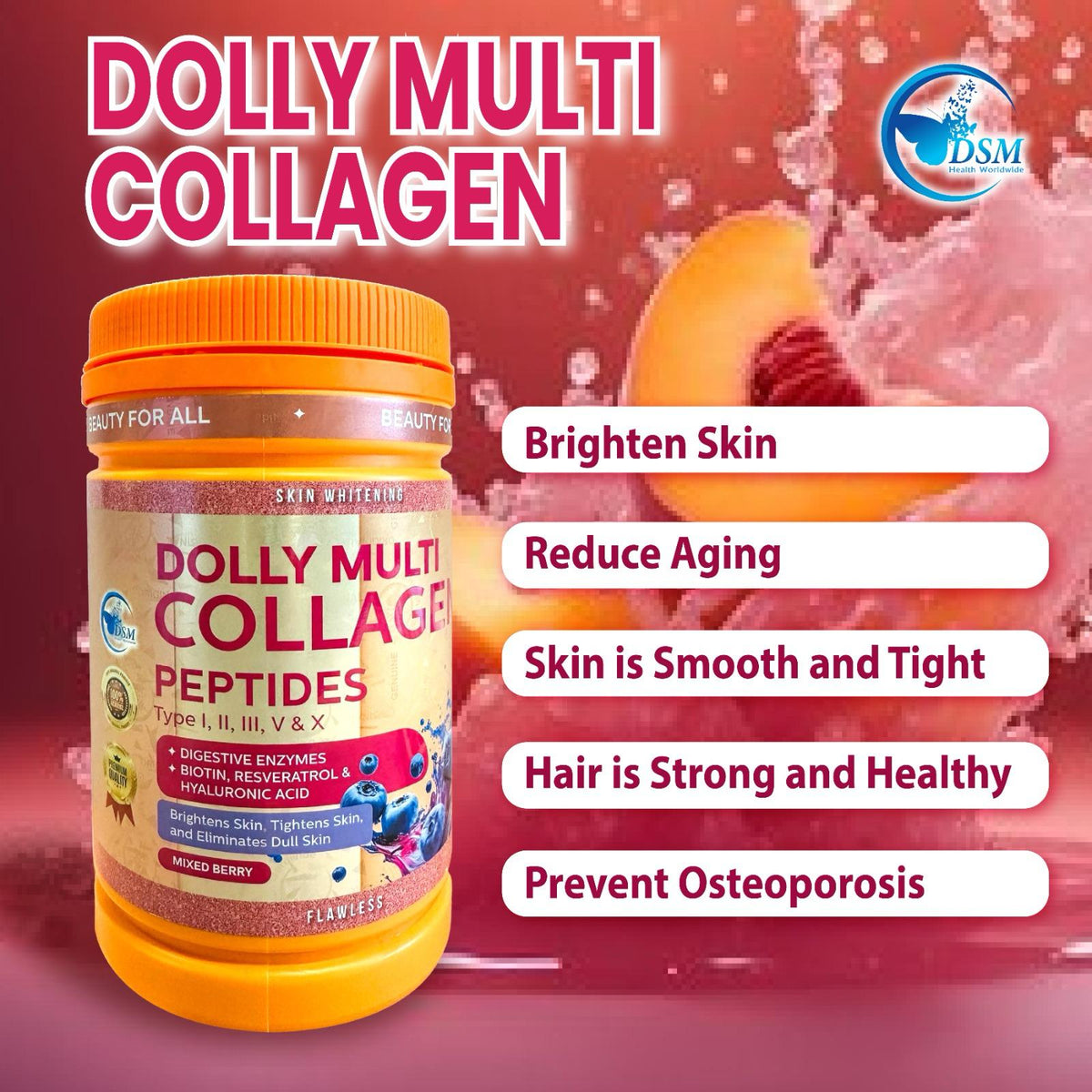 DOLLY MULTI COLLAGEN - More Elastic And Youthful look - elizkofbeauty