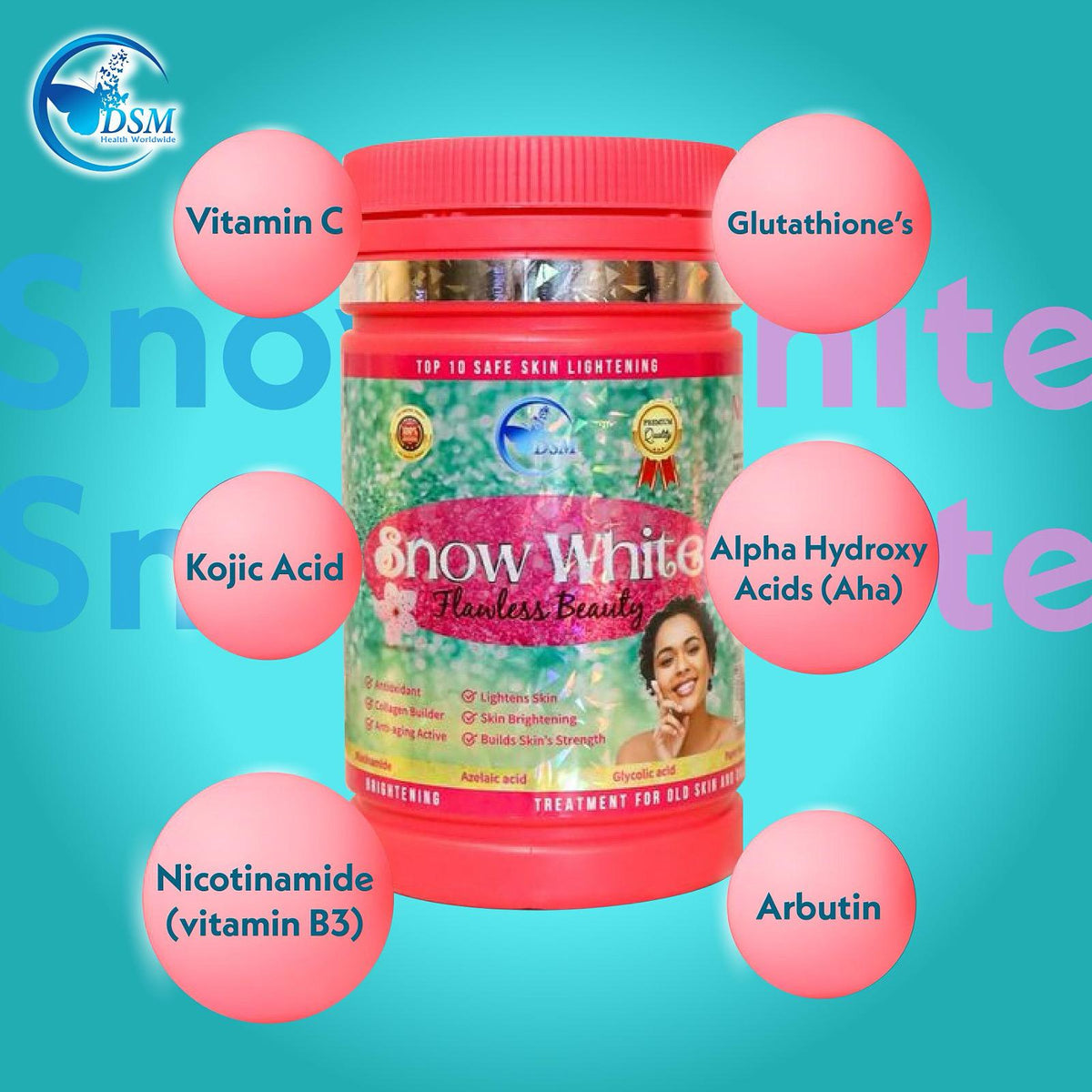 SNOW WHITE  Flawless Beauty powder drink - elizkofbeauty