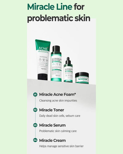 30 Days Miracle Cream, 60g, Mild Skin Barrier Cream, Acne-Fighting, for Sensitive Skin, Calming, Cleanse + Protect Skin, Anti-wrinkle