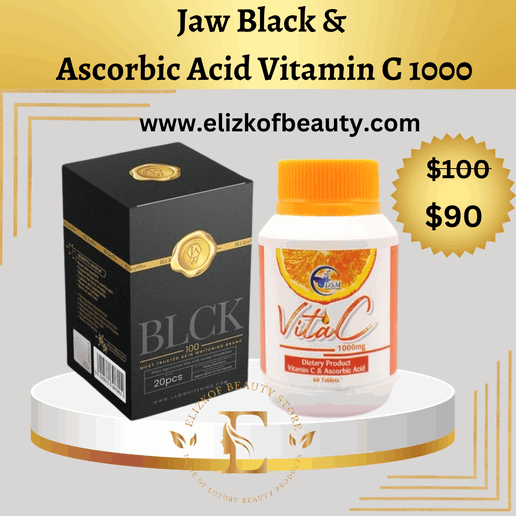 Jaw Black Skin Supplement And VITAMIN C & Ascorbic Acid 1000MG