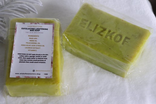 EXFOLIATING LIGHTENING BAR SOAP  (Highly Effective For Face and Body)
