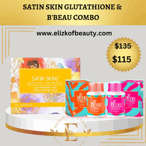 SATIN SKIN GLUTATHIONE AND B'BEAU VITAMIN C & B'BEAU GLUTATHIONE