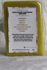 EXFOLIATING LIGHTENING BAR SOAP  (Highly Effective For Face and Body)