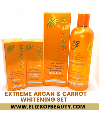 EXTREME ARGAN & CARROT WHITENING SET MAKARI SET