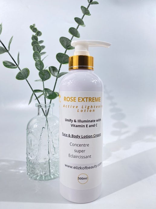 ROSE EXTREME.  Active skin Lightening Lotion for Face & Body. - elizkofbeauty