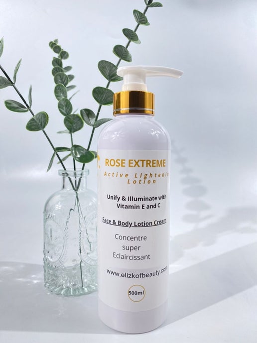 ROSE EXTREME.  Active skin Lightening Lotion for Face &amp; Body. - elizkofbeauty