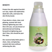 Coconut body Lotion  ( For Those that want to maintain their natural Skin) - elizkofbeauty