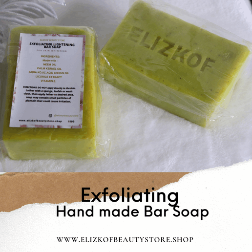 EXFOLIATING LIGHTENING BAR SOAP  (Highly Effective For Face and Body)