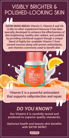 B'Beau L-Glutathione 500mg And B'Beau Vitamin C Capsule, Buy 2Packs& Get 1 Free Peal.