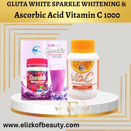 Complément Alimentaire Gluta White Sparkle Au Glutathion, Collagène Et Vitamine C, Poudre, Neuf