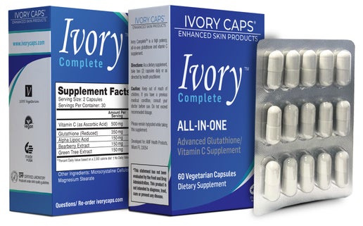 Ivory Complete ALL-IN-ONE Advanced Glutathione/Vitamin C Supplement