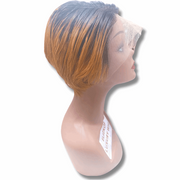 Scull Cap Pixie Cut Wig with frontal