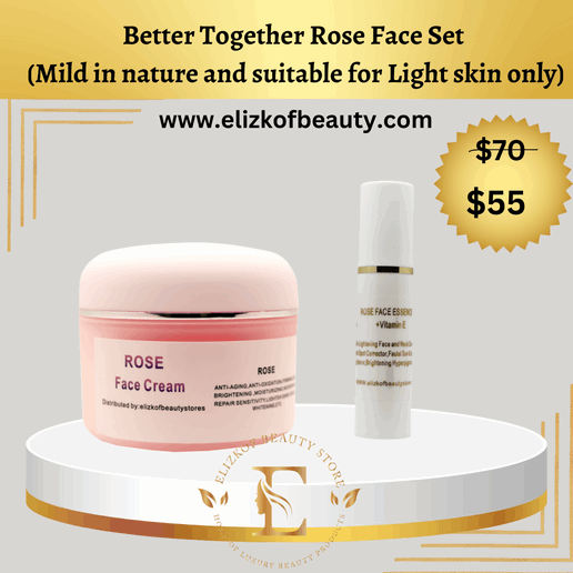 Better Together Rose Face Set  (Mild in nature and suitable for Light skin only)