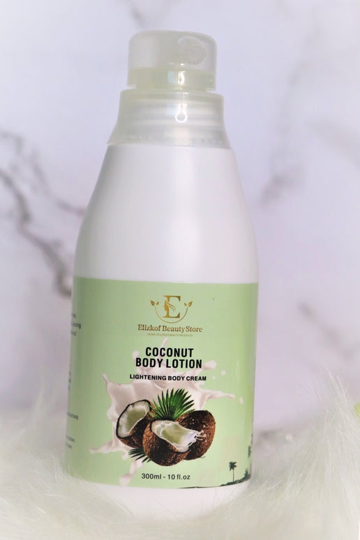 Coconut body Lotion  ( For Those that want to maintain their natural Skin) - elizkofbeauty