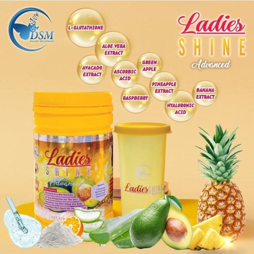 Ladies Shine L-Glutathione Advanced 15X PRO Skin Whitening - elizkofbeauty