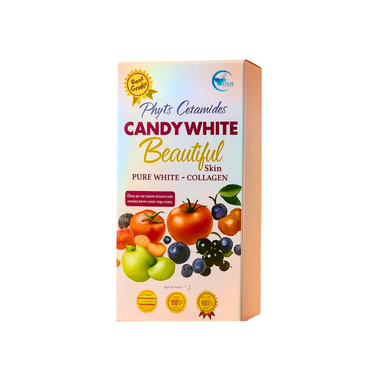 Candy White Skin Supplement, 30 Sachet + Collagen Booster & Phyto Ceramides - elizkofbeauty